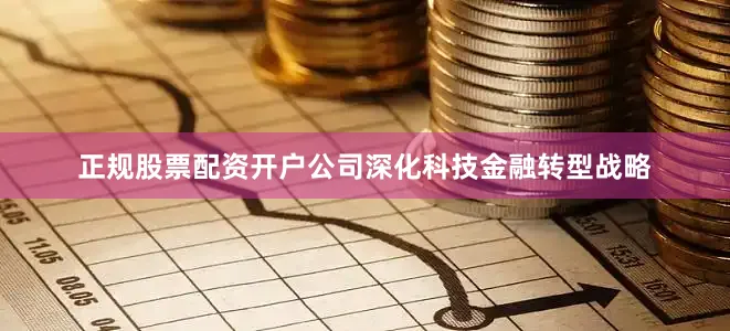 正规股票配资开户公司深化科技金融转型战略